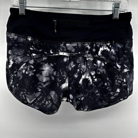 Lululemon Run Times Short Dusk Dye White Black Luxtreme Lycra Sweat Wicking 4 - Picture 5 of 5